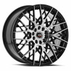 20" Spec-1 SP-53 Gloss Black & Machined 20x8.5 Wheel 5x112 5x4.5 38mm Rim
