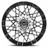 20" Spec-1 SP-53 Gloss Black & Machined 20x8.5 Wheel 5x112 5x4.5 38mm Rim