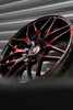 17" Spec-1 SP-60 Gloss Black & Red Machined 17x7.5 Wheel 5x105 5x4.5 42mm Rim