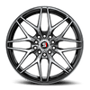 18" Spec-1 SP-60 Gloss Black & Machined 18x8 Wheel 4x100 4x4.5 38mm Rim