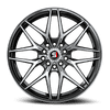 Set 4 17" Spec-1 SP-60 Gloss Black & Machined 17x7.5 Wheels 5x110 5x4.5 42mm Rims