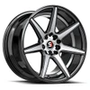 18" Spec-1 SP-73 Gloss Black Machined & Undercut 18x8 Wheel 5x100 5x4.5 38mm Rim