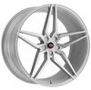 20" Spec-1 SPM-81 Silver Brushed Wheel 20x9 5x4.5 38mm Rim