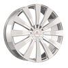 26" Cavallo CLV-49 Nano Chrome 26x9.5 Wheel 6x135 6x5.5 25mm Rim For Chevy