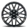 17" Voxx G-FX TM7 Matte Gunmetal 17x9 Wheel 6x5.5 Rim 12mm For Chevy GMC Ram