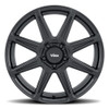 20" Voxx Rocca Matte Black 20x8.5 Wheel 5x5 5x5.5 35mm Rim For Jeep Dodge