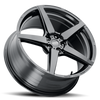 18" Voxx Modena Gloss Black 18x9 Wheel 5x120  30mm Rim