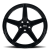 18" Voxx Modena Gloss Black 18x9 Wheel 5x120  30mm Rim
