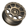 Set 4 17" Fittipaldi Offroad FT110Z Satin Bronze 17x8 Wheels 5x100 5x112 35mm