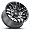 18" Voxx G-FX TM8 Gloss Black w Dark Tint 18x9 Wheel 6x5.5 0mm Rim For Chevy GMC