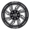 Moto Metal MO997 Hurricane 20x10 6x5.5 Black Milled Right Directional Wheel 20"