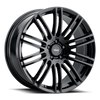 18" Voxx Porto Gloss Black 18x8 Wheel 5x110 5x115 40mm Rim