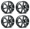 Set 4 20" Voxx Desso Gloss Black 20x8.5 Wheels 5x112 5x120 32mm Rims