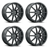Set 4 20" Voxx Lucca Matte Black 20x9 Wheels 5x120  34mm Rims