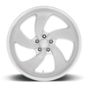 24" US Mag U134 Desperado 24x10 5x5 Silver Brushed Milled Left Wheel 5mm