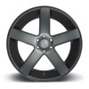 22" DUB 1PC S116 Baller 22x8.5 5x4.5 Matte Black Double Dark Tint Wheel 38mm Rim