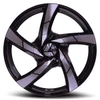Set 4 22" Azara AZA-524 Gloss Black Machined 22x8.5 Wheels 5x112 5x4.5 38mm Rims