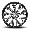 Set 4 20" Azara AZA-527 Gloss Black Machined 20x8.5 Wheels 5x108 5x4.5 35mm Rims