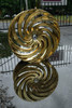 Set 4 24" Azara AZA-535 Nano Gold 24x9 Wheels 5x115 5x120 32mm Rims