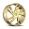 22" Azara AZA-529 Nano Gold 22x8.5 Wheel 5x4.5 5x120 38mm Rim