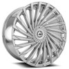 22" Azara AZA-501 Nano Chrome 22x8.5 Wheel 5x4.5 5x120 38mm Rim