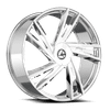22" Azara AZA-529 Nano Chrome 22x9.5 Wheel 6x135 6x5.5 22mm Rim