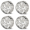 Set 4 20" Azara AZA-534 Nano Chrome 20x8.5 Wheels 5x4.5 5x120 35mm Rims