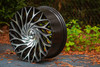 24" Azara AZA-525 Gloss Black & Machined 24x9 Wheel 5x115 5x120 32mm Rim 24" Azara AZA-525 Gloss Black & Machined 24x9 Wheel 5x115 5x120 32mm Rim