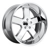 US Mag U116 Hustler 22x9 5x5.0 Chrome Plated Wheel 22" 1mm Rim U11622907350
