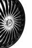 20" Azara AZX-103 Gloss Black & Machined 20x8.5 Wheel 5x112 5x4.5 35mm Rim