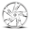 Set 4 20" Azara AZA-529 Nano Chrome 20x8.5 Wheels 5x108 5x4.5 35mm Rims