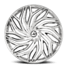 Set 4 20" Azara AZA-537 Nano Chrome 20x8.5 Wheels 5x108 5x4.5 35mm Rims