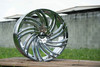 22" Azara AZA-514 Nano Chrome 22x8.5 Wheel 5x112 5x4.5 38mm Rim