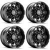 Set 4 20" Hostile H134 Condor Asphalt 20x12 Wheels 8x6.5 8x170 -44mm Lifted Rims