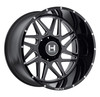 Set 4 20" Hostile H108 Sprocket Blade Cut 20x9 Wheels 8x6.5 10mm Truck Rims