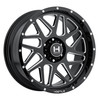 Set 4 20" Hostile H108 Sprocket Blade Cut 20x12 Wheels 5x5 -44mm Lifted Rims