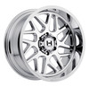 Set 4 20" Hostile H108 Sprocket Armor Plated 20x10 Wheels 6x5.5 -19mm Truck Rims