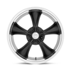 American Racing Vintage VN338 Boss TT 18x8 5x4.5 Textured Black Diamond Rim 2mm