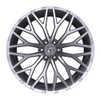 18" TIS 566BSM Brushed Silver & Milled 18x9 Wheel 6x135 00mm For Ford Lincoln