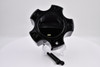Vision C375GB-5CDOC gloss black 5 lug deep open closed wheel center cap replacement for Vision 375 Warrior wheels with tall removable top design and exposed lug styling.