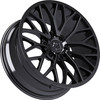 TIS 566B gloss black off-road rim with deep-concave profile and aggressive truck styling