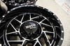 Moto Metal MO985 Breakout 16x8 6x5.5 Gloss Black Machined Wheel 16" -6mm Rim
