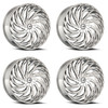Set 4 22" Azara AZA-531 Nano Chrome 22x8.5 Wheels 5x4.5 5x120 38mm Rims