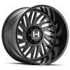 Set 4 22" Hostile H131 Syclone Asphalt 22x12 Wheels 8x6.5 -44mm Lifted Rims