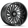 Set 4 22" Hostile H131 Syclone Asphalt 22x10 Wheels 6x5.5 -25mm Lifted Rims