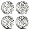 Set 4 30" Azara AZA-540 Chrome 30x9.5 Wheels 6x135 6x5.5 22mm Rim For Chevy Ford