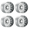 Set 4 22" Hostile H127 Titan Armor Plated 22x10 Wheels 8x170 -25mm Truck Rims