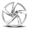 22" Azara AZA-524 Nano Chrome 22x8.5 Wheel 5x4.5 5x120 38mm Rim