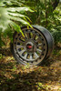 Set 4 17" Vortek Radar VRD-702 Matte GunMetal 17x9 Wheels 5x5 5x5.5 0mm Rims