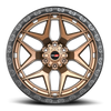 20" Vortek Atheno VRT-603 Bronze w/ Black Bead Ring 20x10 Wheel 6x135 6x5.5 -24mm